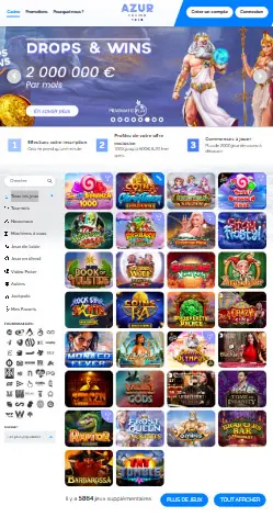 l'application et interface Wishwin Casino