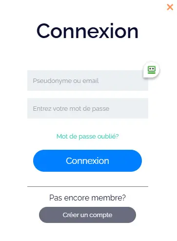 Connexion des membres du Wishwin Casino