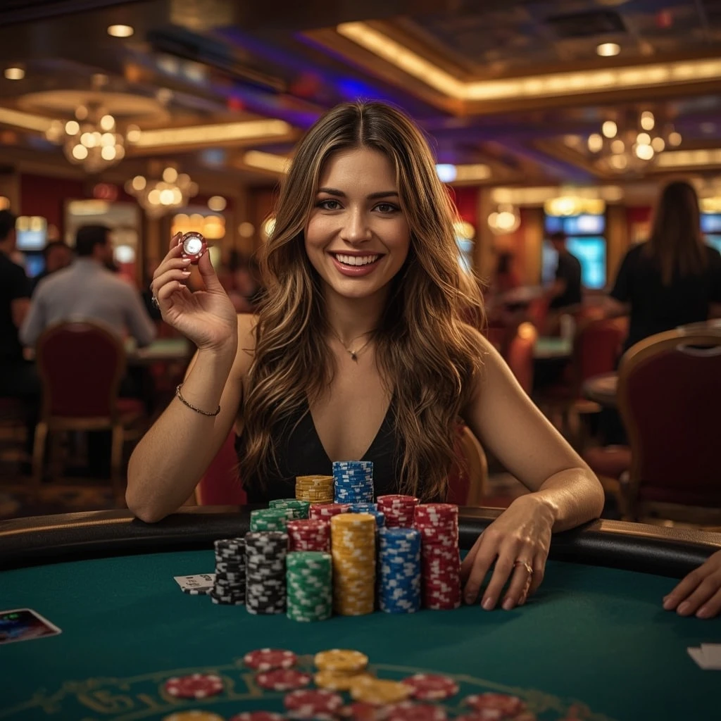 bonus dans les mains de l'homme au casino Wishwin Casino
